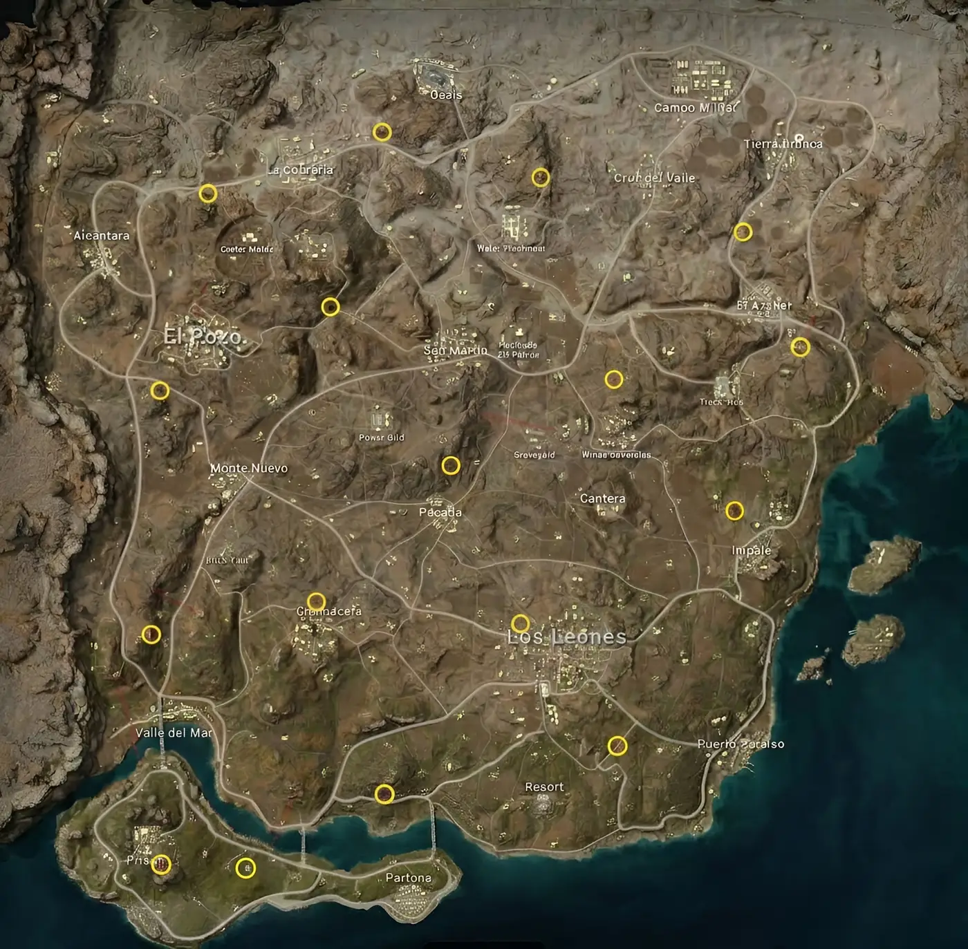 Miramar secret room locations map