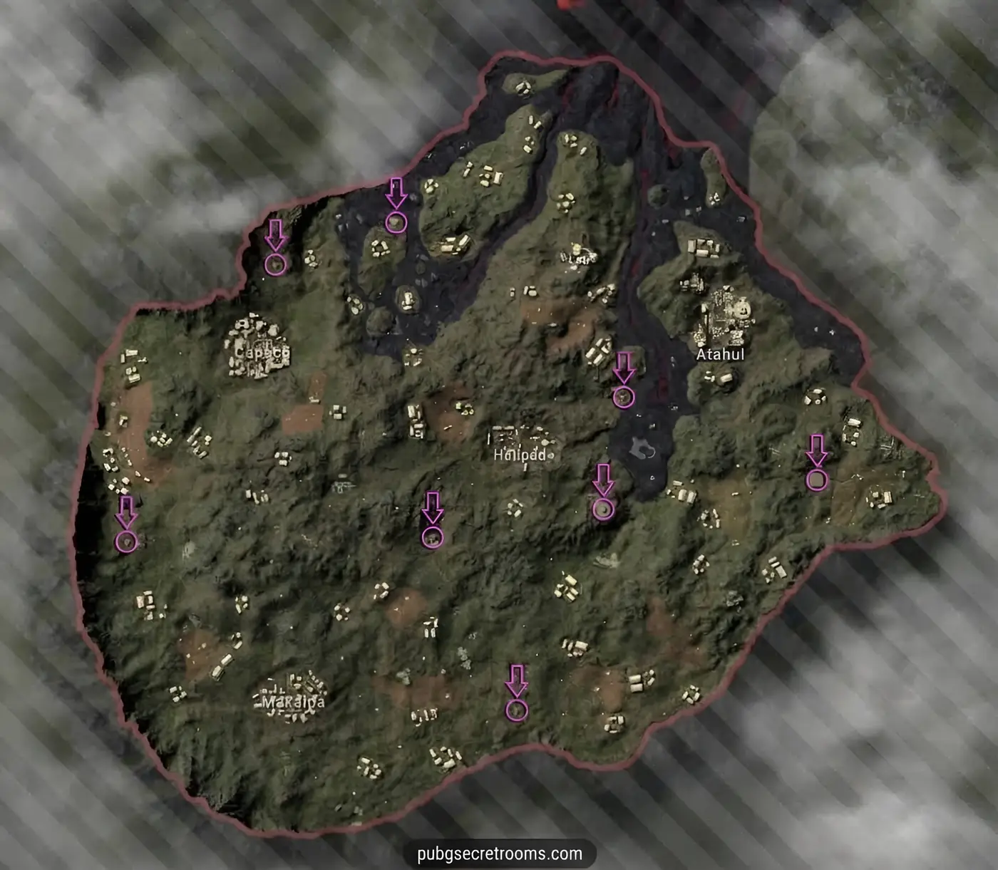 Paramo secret room locations map