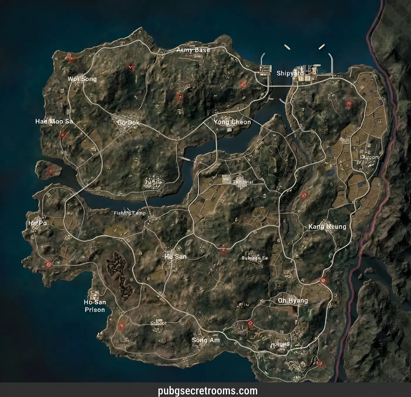 Taego secret room locations